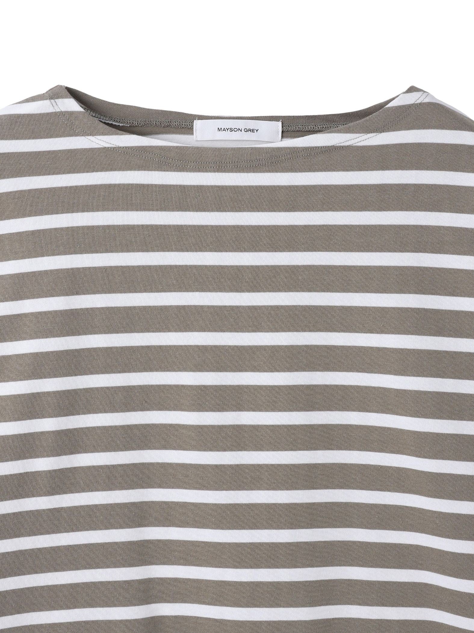 【WEB限定】ボーダーロングTシャツ≪洗濯機で洗える≫