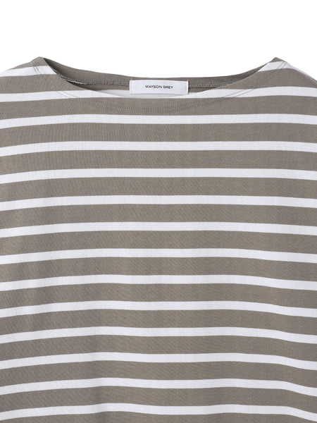 【WEB限定】ボーダーロングTシャツ≪洗濯機で洗える≫