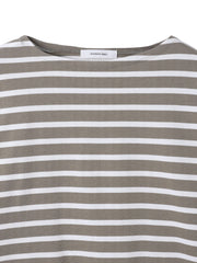 【WEB限定】ボーダーロングTシャツ≪洗濯機で洗える≫