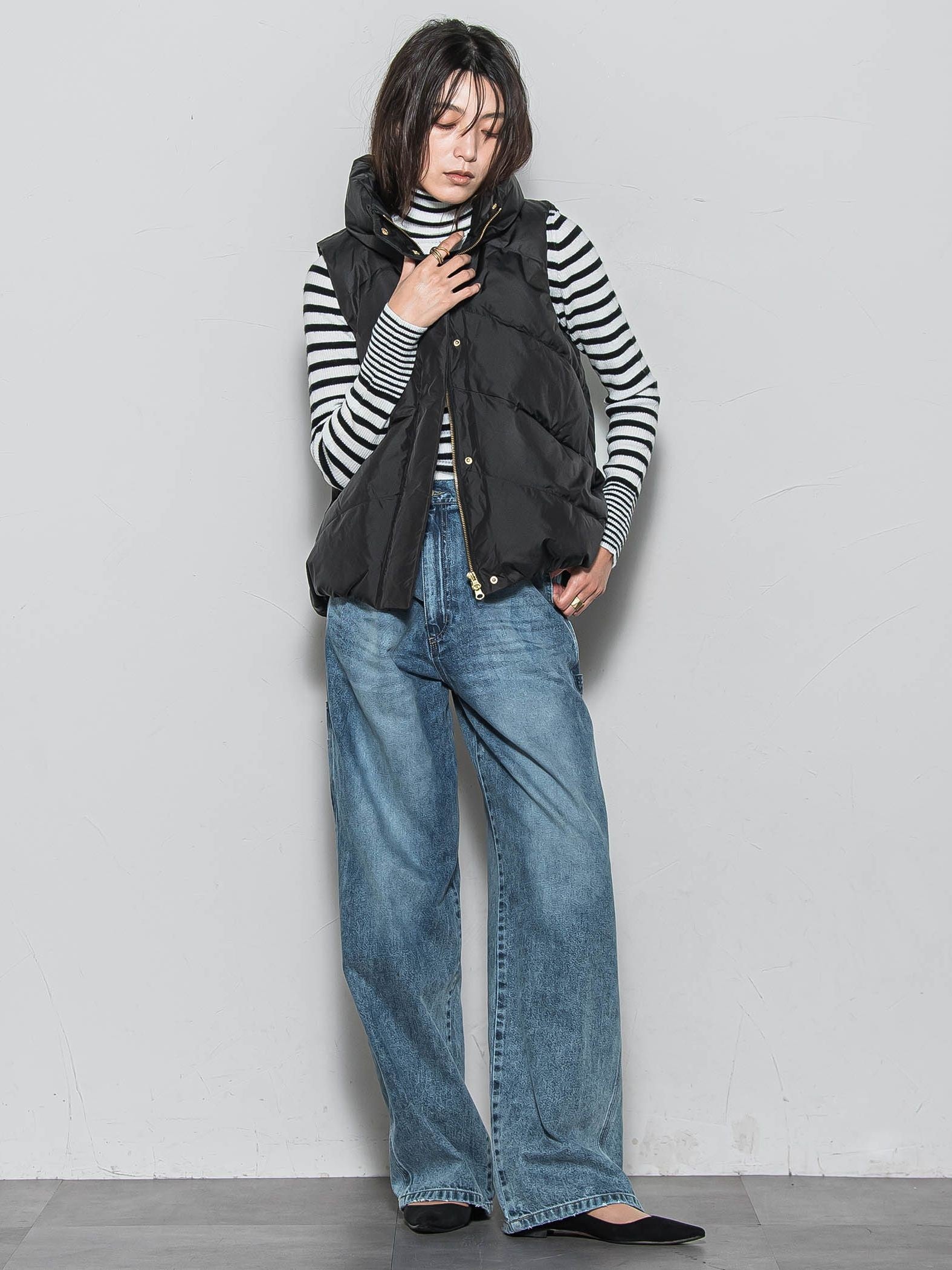 【WEB限定】スタンドカラーダウンベスト