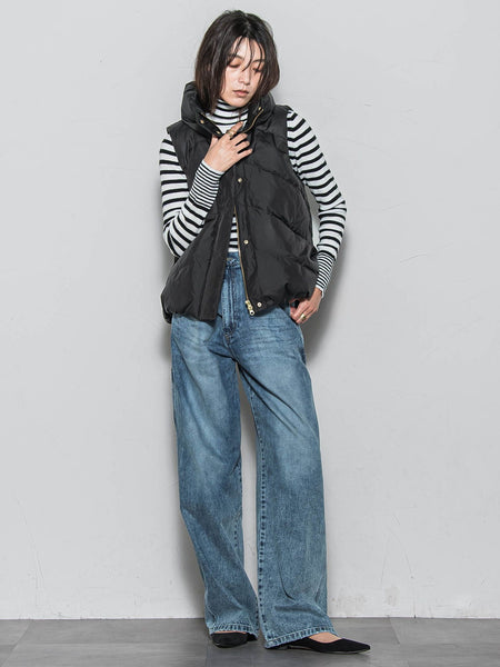 【WEB限定】スタンドカラーダウンベスト