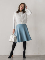 フラワーチュールドッキングカーディガン