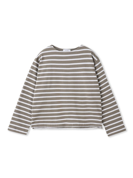 【WEB限定】ボーダーロングTシャツ≪洗濯機で洗える≫