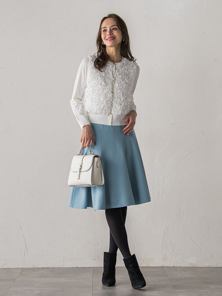 フラワーチュールドッキングカーディガン