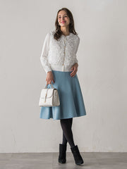 フラワーチュールドッキングカーディガン