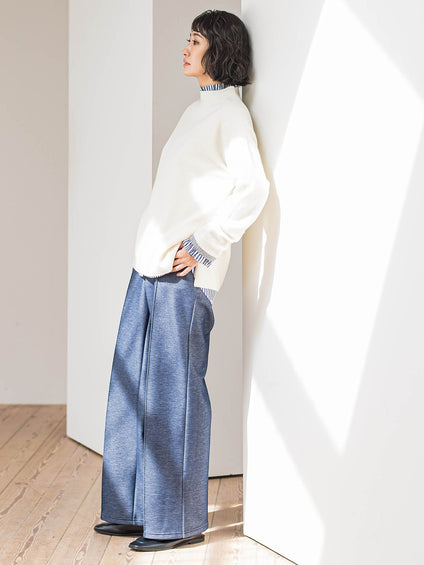 配色CHESSニット