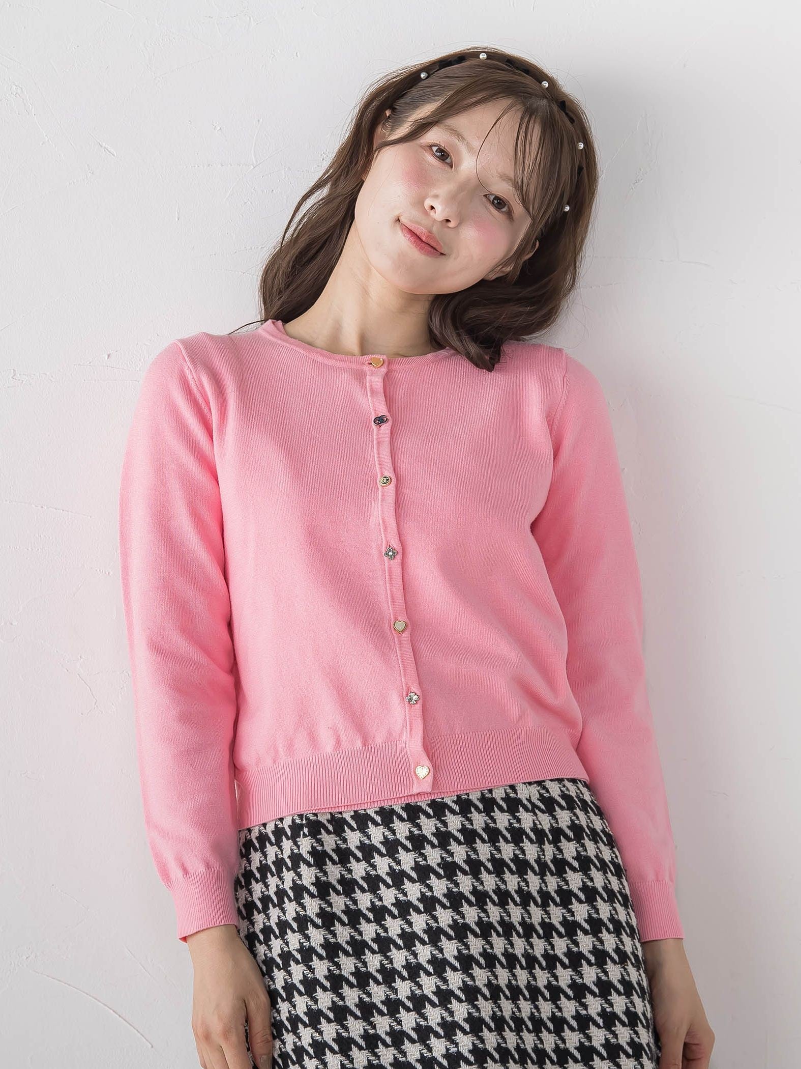45TH限定≪QCロゴ入り≫マルチ釦ツインニット
