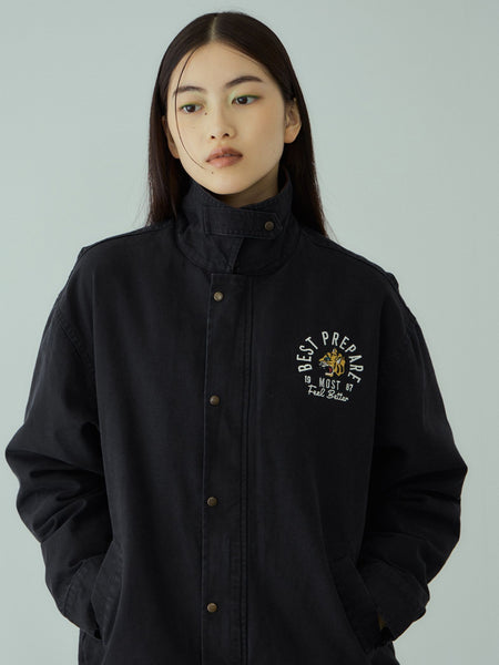 TIGER刺繍ダックジャケット≪手洗い可能≫