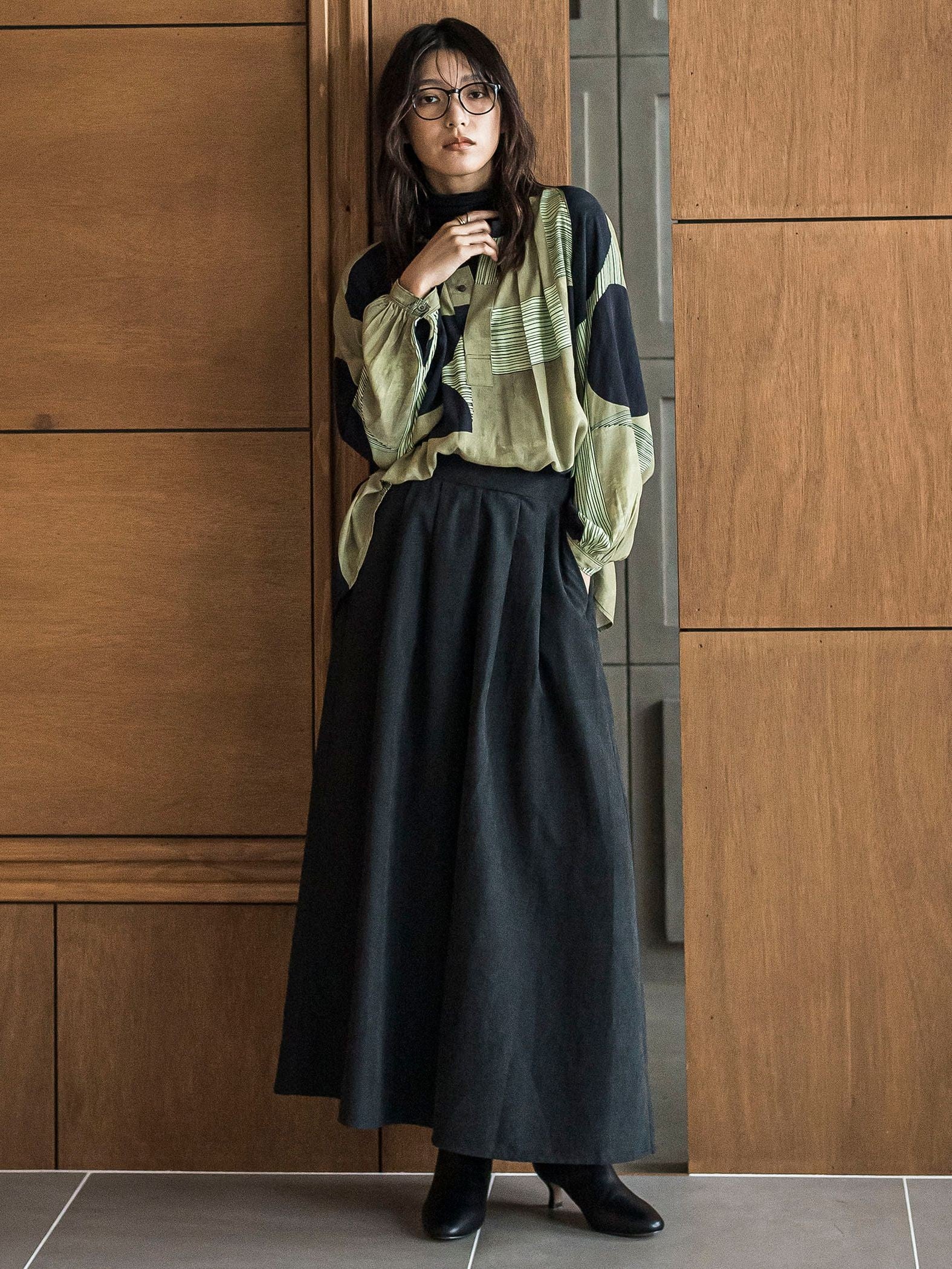 【ゆるっと上品】私に似合うキュロットパンツ≪手洗い可能≫