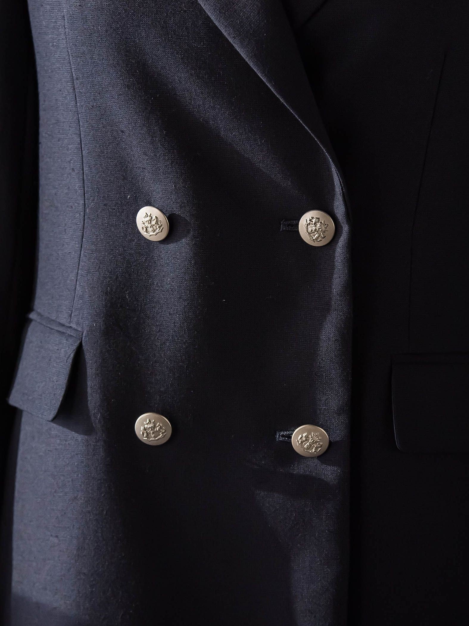 【受注会限定】リネンブレンド テーラードダブルブレストジャケット