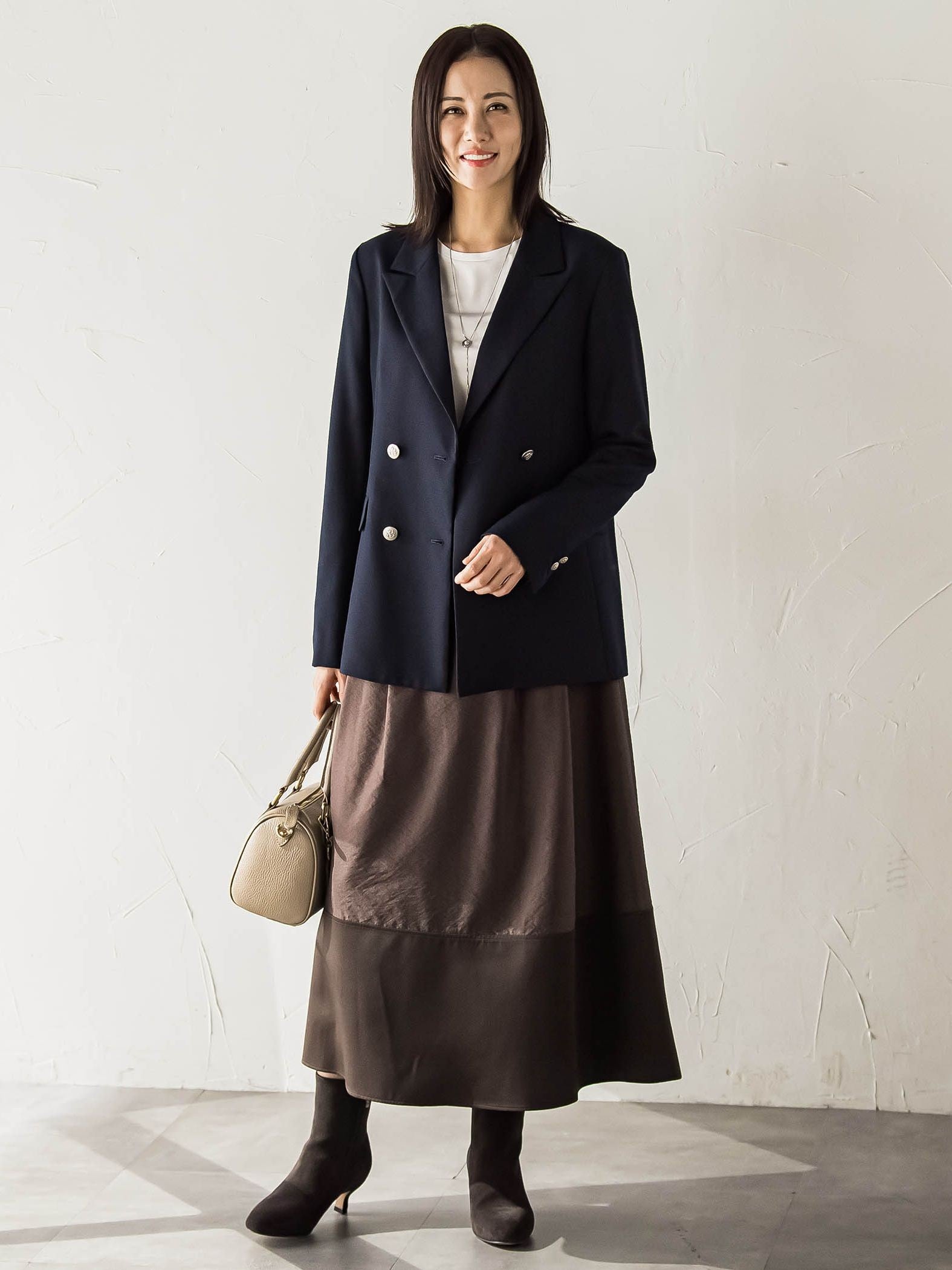 【受注会限定】リネンブレンド テーラードダブルブレストジャケット