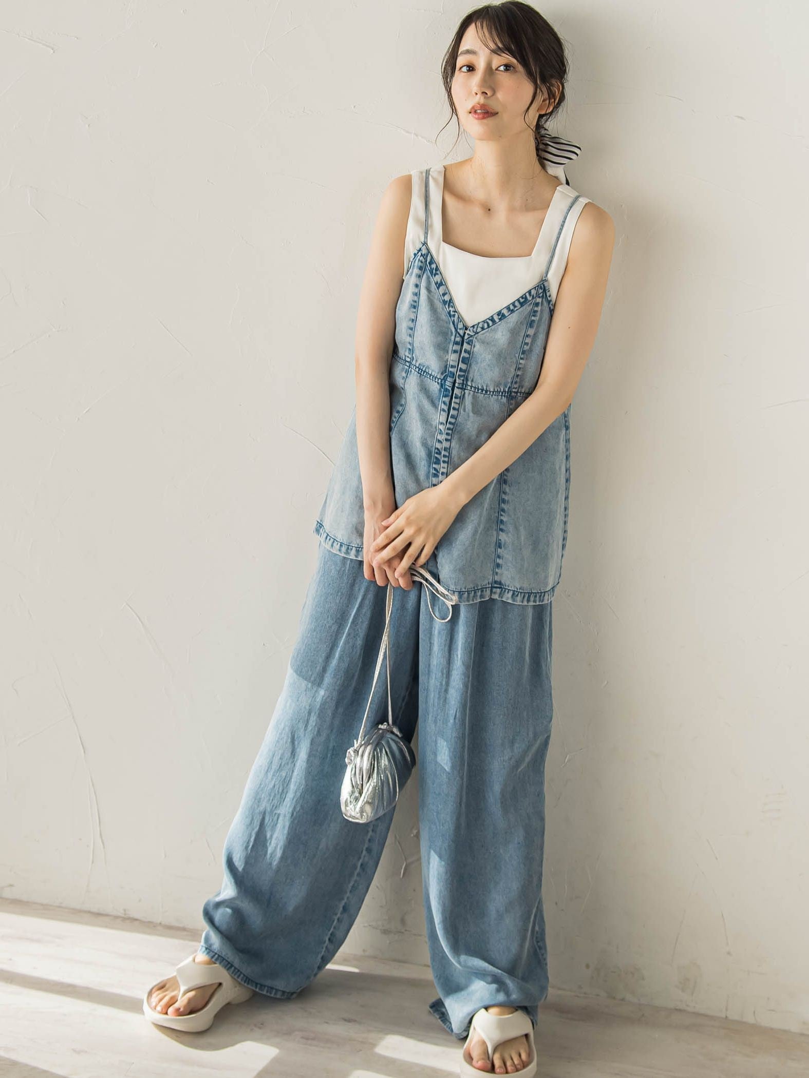 Air DENIM ワイドパンツ