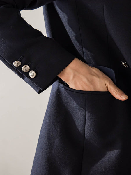 【受注会限定】リネンブレンド テーラードダブルブレストジャケット