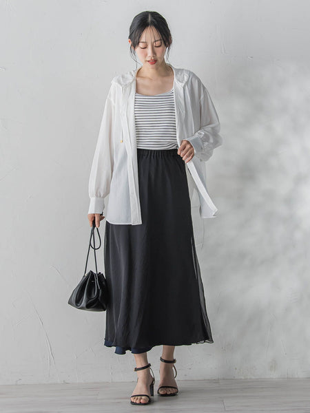 リブスクエアタンクトップ