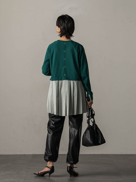 プリーツドッキングプルオーバー≪洗濯機で洗える≫