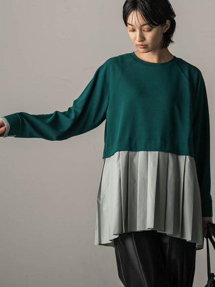 プリーツドッキングプルオーバー≪洗濯機で洗える≫