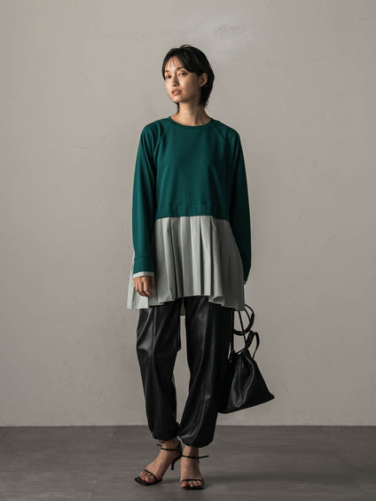 プリーツドッキングプルオーバー≪洗濯機で洗える≫