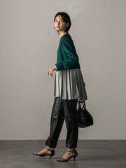 プリーツドッキングプルオーバー≪洗濯機で洗える≫