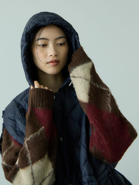 TAION　ダウンケープコート≪手洗い可能≫