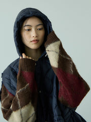 TAION　ダウンケープコート≪手洗い可能≫