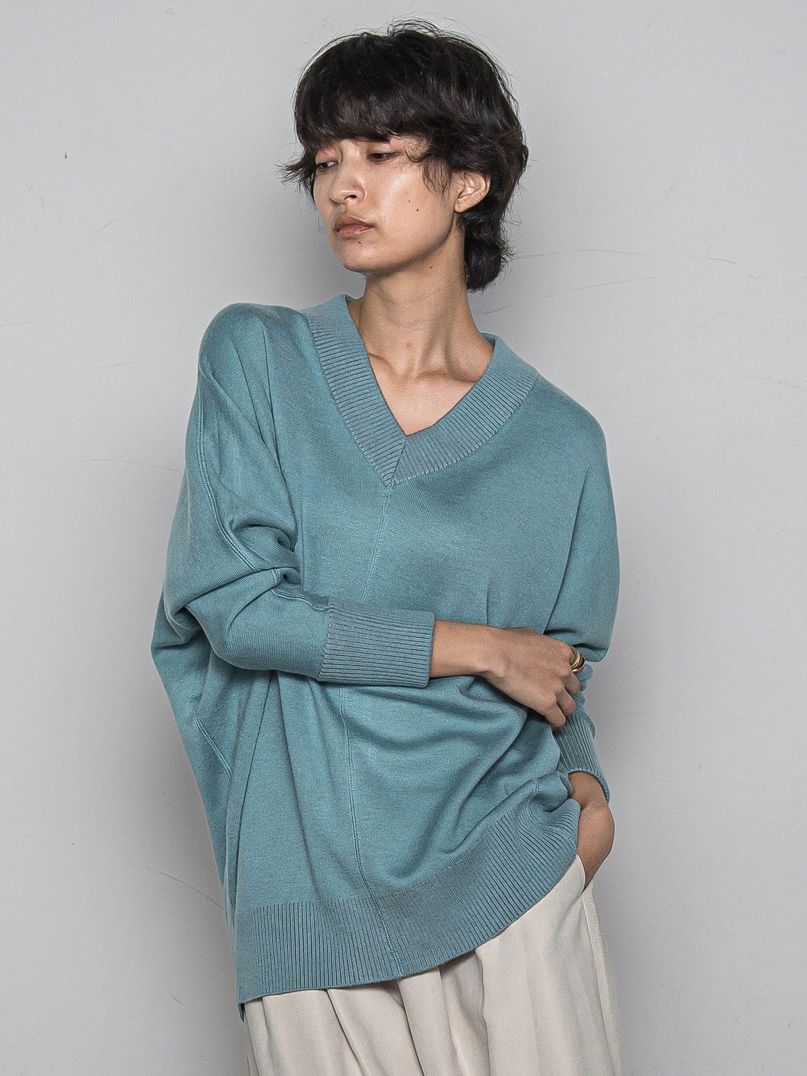 今日の気分で着回せるリバーシブルニット≪手洗い可能≫