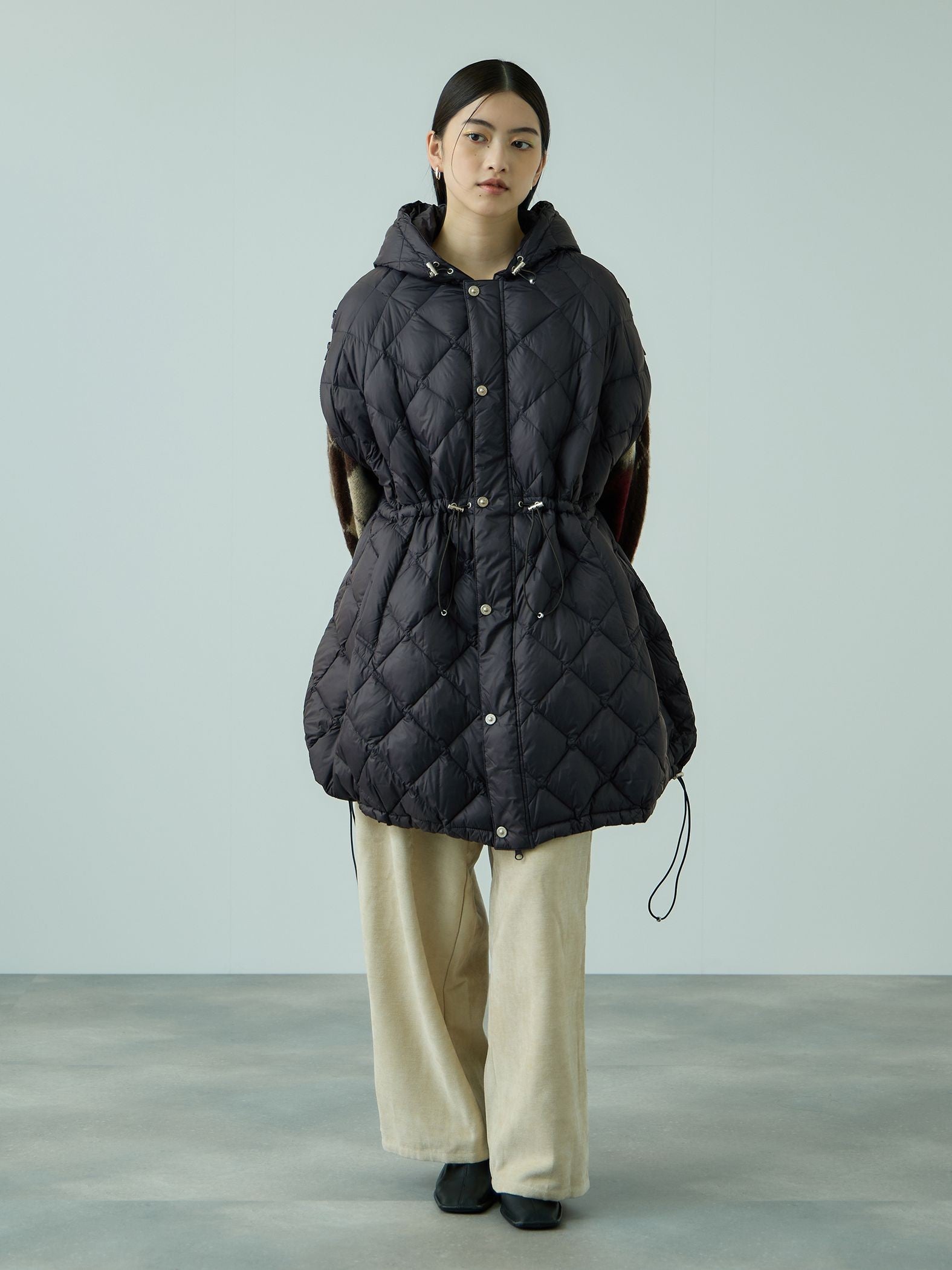 TAION　ダウンケープコート≪手洗い可能≫