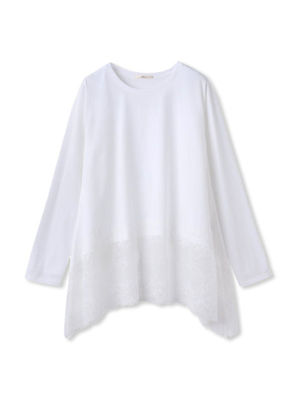 レースコンビカットソー