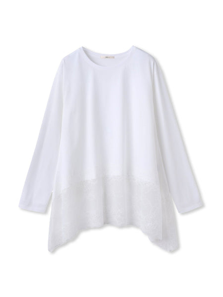 レースコンビカットソー