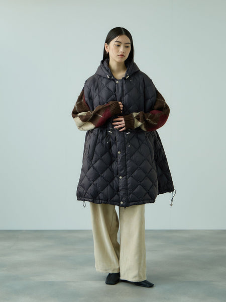 TAION　ダウンケープコート≪手洗い可能≫