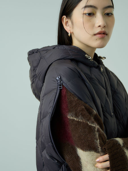 TAION　ダウンケープコート≪手洗い可能≫