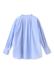 コットンフリルカラーブラウス