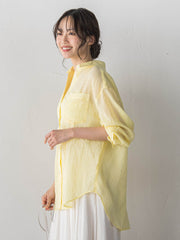 ボイルシャンブレーシャツ