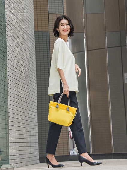 Tシャツ風ニットプルオーバー≪手洗い可能≫