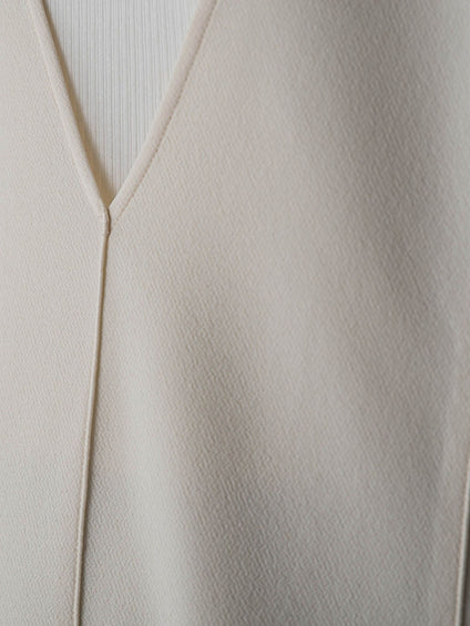 【えらべるSET UP】叶えるVネックジャンパードレス≪手洗い可能≫