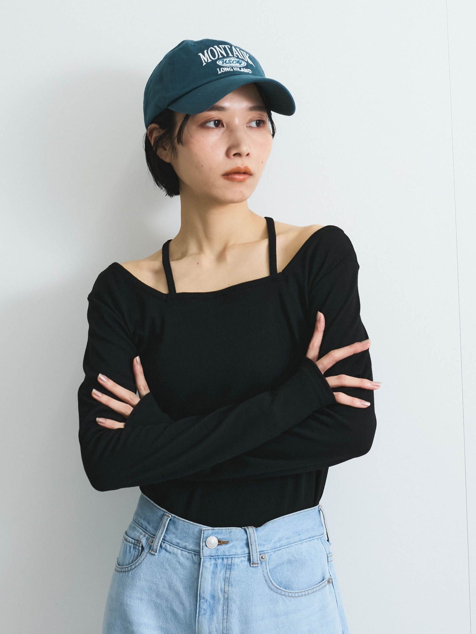 ホルターネックショートロンT≪洗濯機で洗える≫