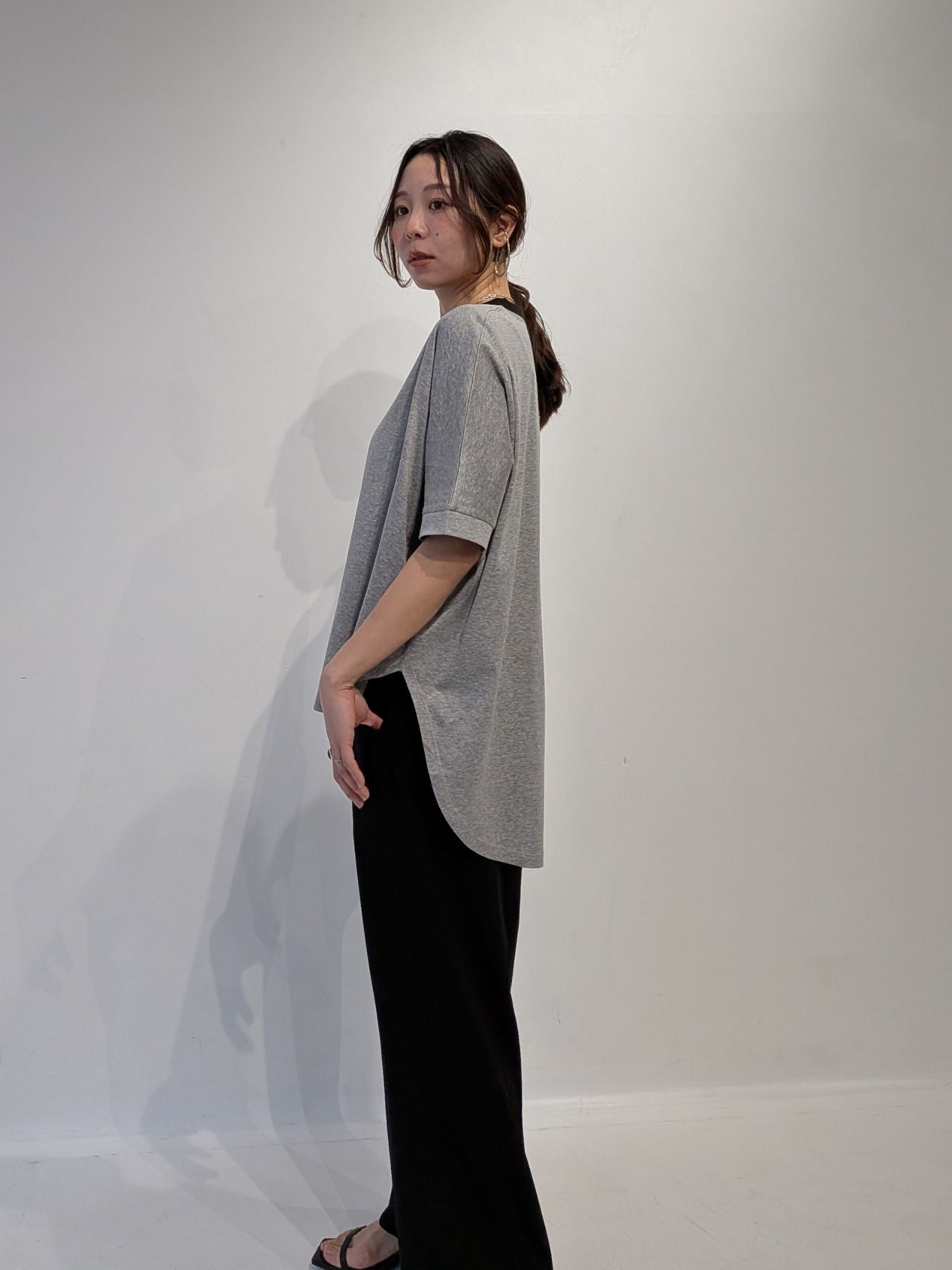 【Made in japan】 curve hem po
