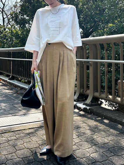 【WEB限定】箔ロゴカットソー≪手洗い可能≫