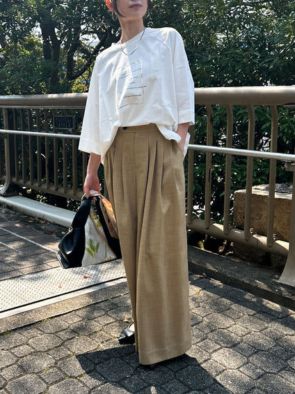 【WEB限定】箔ロゴカットソー≪手洗い可能≫