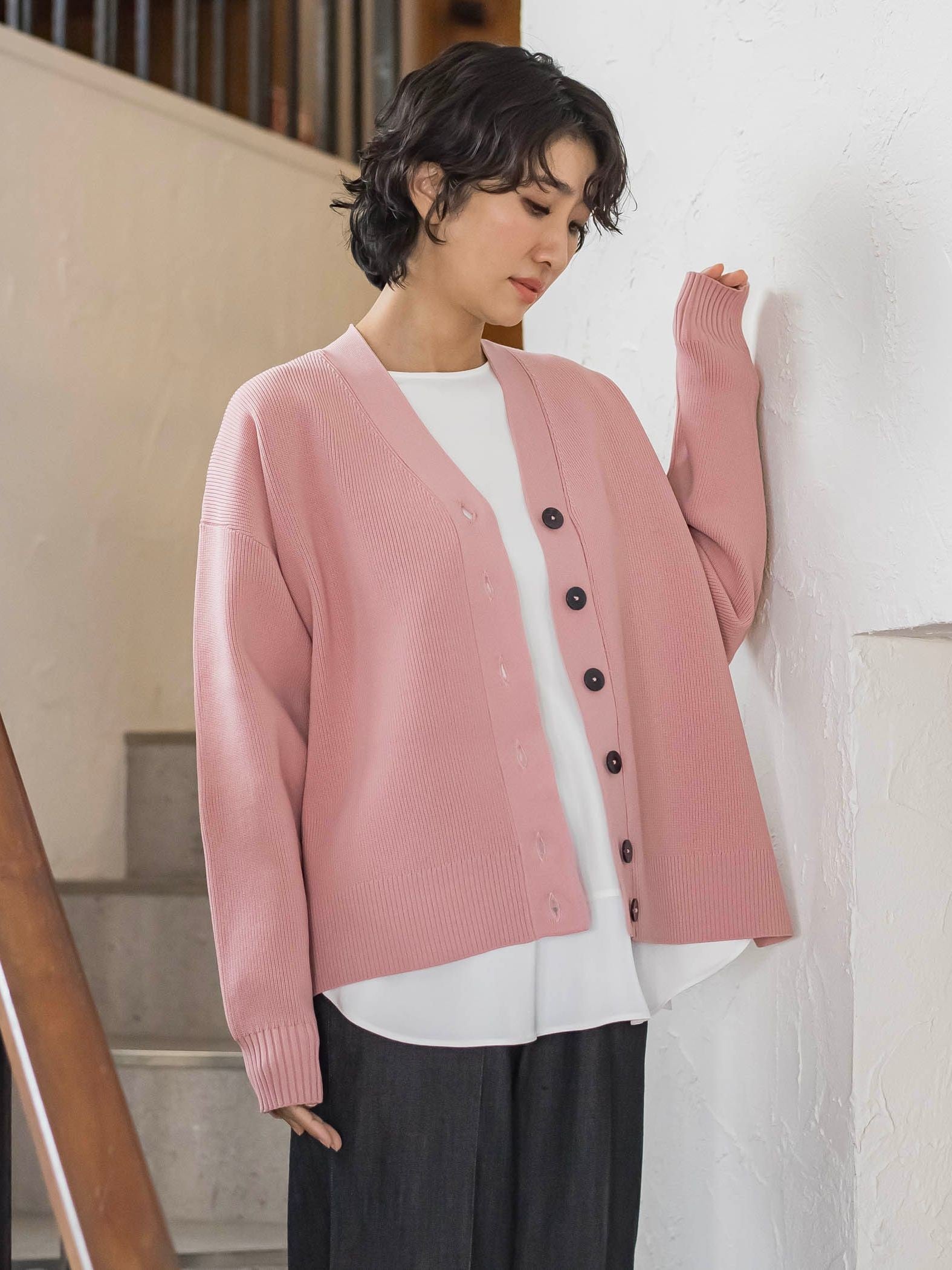 【WEB限定カラーあり】スポンディッシュニットカーディガン