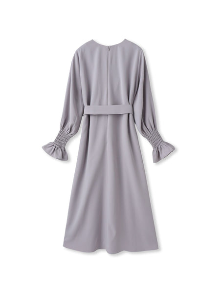 スモッキングスリーブワンピース