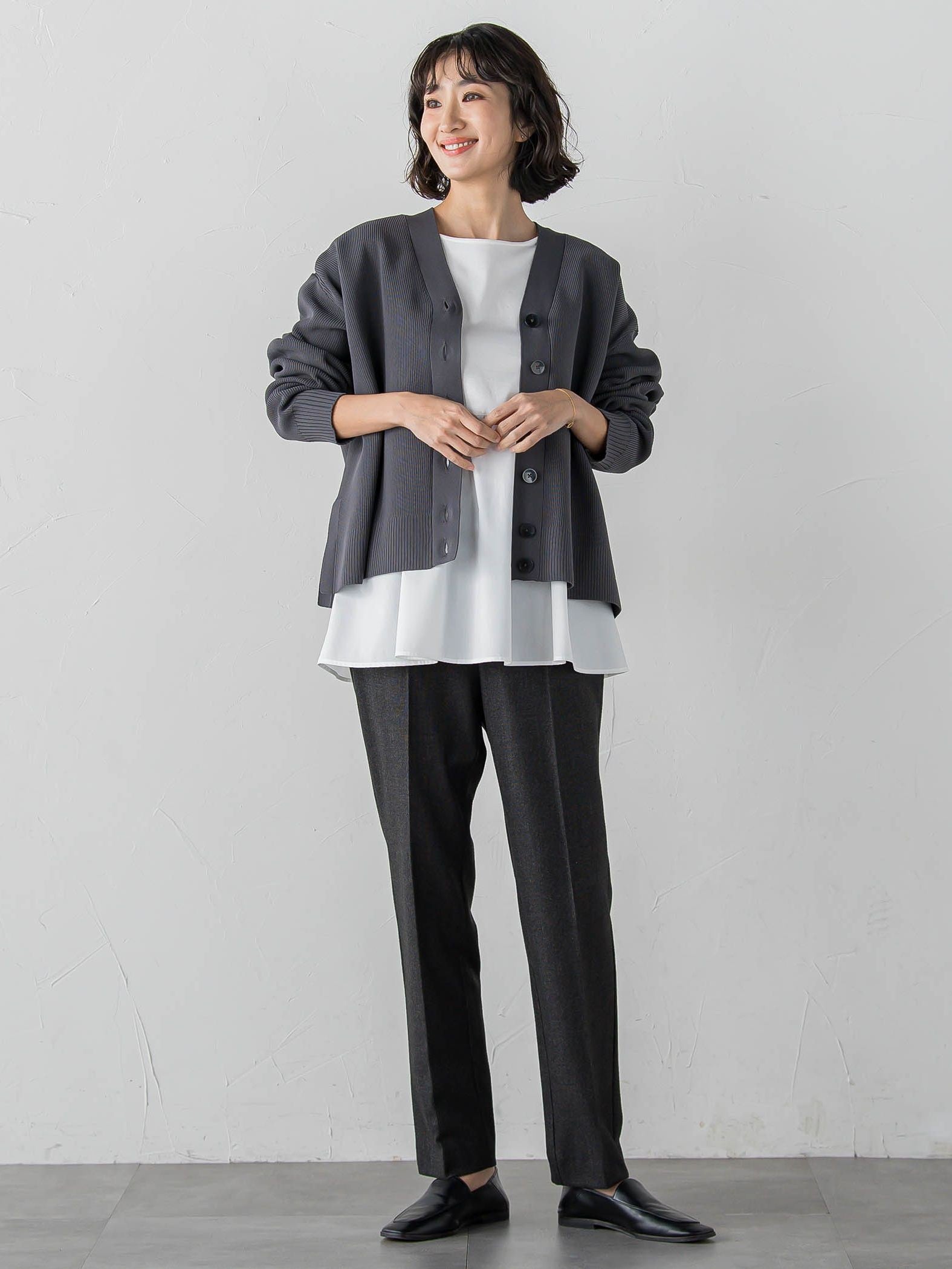 両面起毛2WAYストレッチテーパードパンツ