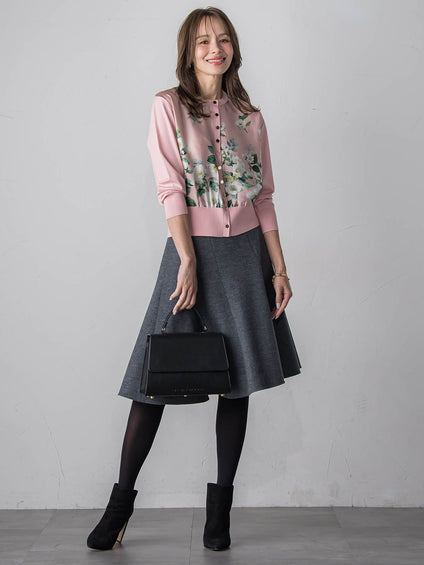 クリスマスローズカーディガン