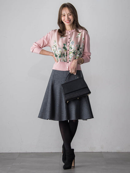 クリスマスローズカーディガン