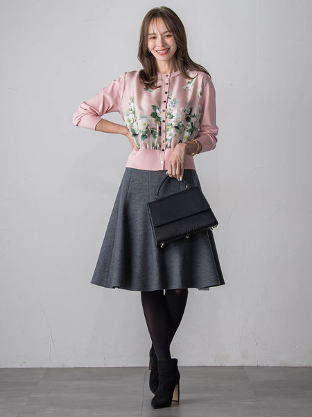 クリスマスローズカーディガン