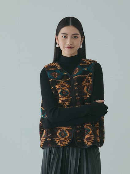 ボアライナー付きナイロンフーディブルゾン≪洗濯機で洗える≫