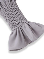 スモッキングスリーブワンピース