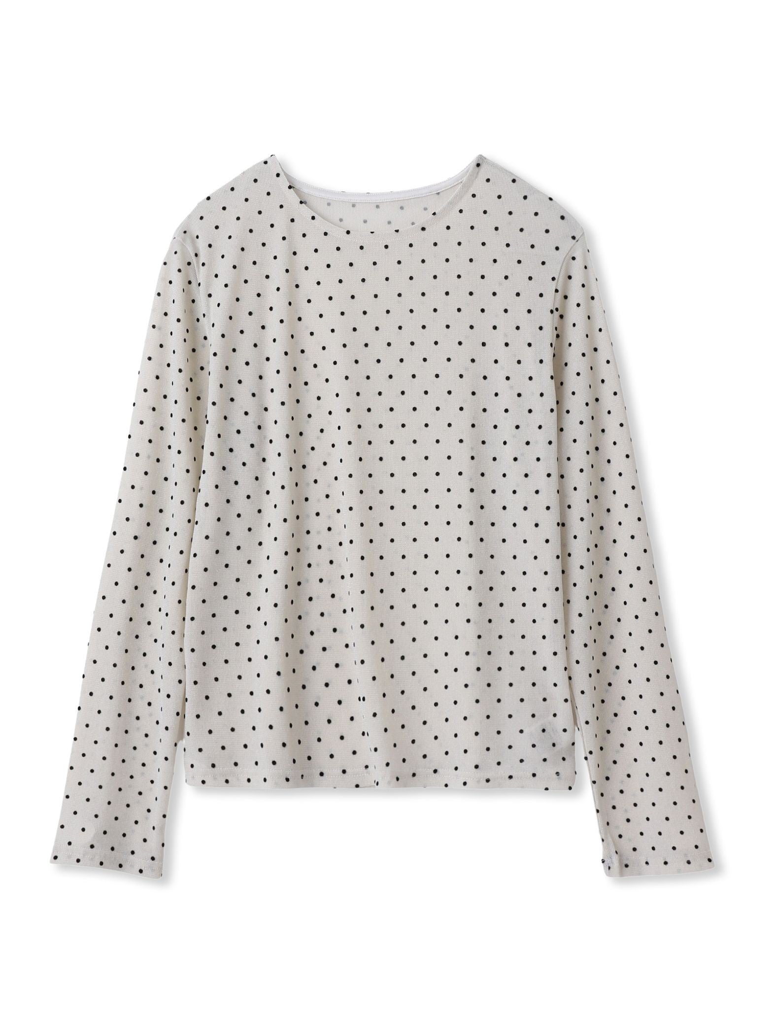 ラメフロッキードットプルオーバー≪手洗い可能≫