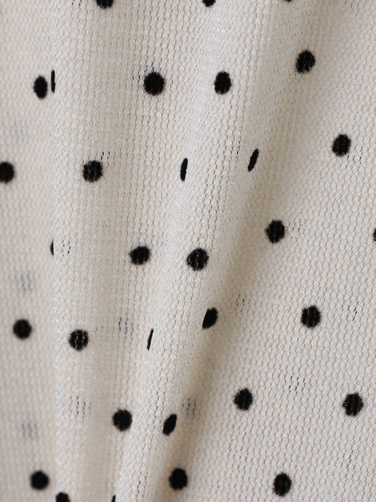 ラメフロッキードットプルオーバー≪手洗い可能≫