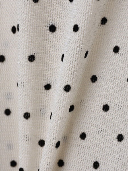 ラメフロッキードットプルオーバー≪手洗い可能≫