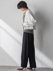 ”肌が喜ぶ”前後2WAYクルーネックロンT≪手洗い可能≫